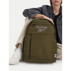 Plecak Reebok. Zielone plecaki męskie Reebok, bez wzorów, sportowe. Za 99.99 zł.