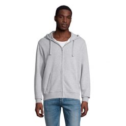 Męska Bluza Z Kapturem Zapinana Na Zamek. Szare bluzy męskie SOL'S, m, bez wzorów, bez ramiączek, z kapturem. Za 173.99 zł.