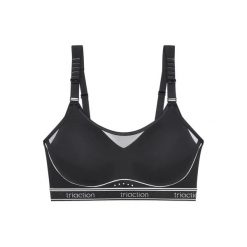 Damski biustonosz sportowy Triumph Triaction Cardio Breeze N. Czarne bielizna sportowa damska Triumph, bez wzorów, z elastanu. Za 311.00 zł.