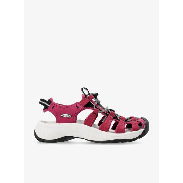 Sandały trekkingowe damskie Keen Astoria West Sandal. Czerwone sandały damskie Keen, bez wzorów, bez obcasa, bez zapięcia. Za 499.00 zł.