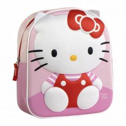 Plecak szkolny Hello Kitty Różowy. Czerwone plecaki męskie Hello Kitty, bez wzorów. Za 127.50 zł.