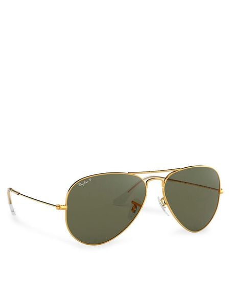 Ray-Ban Okulary przeciwsłoneczne Aviator 0RB3025 Złoty. Żółte okulary przeciwsłoneczne damskie Ray-Ban. Za 639.99 zł.