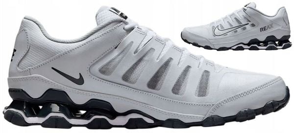 BUTY MĘSKIE SPORTOWE NIKE REAX 8 TRENINGOWE 621716-108. Buty sportowe męskie Nike, bez wzorów, bez zapięcia. Za 369.00 zł.