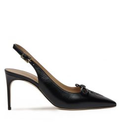 Szpilki MALONE SOULIERS. Czarne szpilki damskie MALONE SOULIERS, bez wzorów, bez obcasa, na szpilce, bez zapięcia. Za 1,899.00 zł.