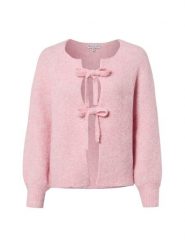 Marie Lund Kardigan z zawartością wełny Kobiety różowy, XL/XXL. Czerwone kardigany damskie Marie Lund, xl, bez wzorów, z materiału, eleganckie, bez kołnierzyka. Za 229.95 zł.