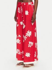 Seafolly Spodnie materiałowe Mayflower 55737-PA Czerwony Wide Leg. Czerwone spodnie materiałowe damskie Seafolly, bez wzorów, z materiału. Za 543.99 zł.