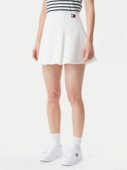Tommy Jeans Spódnica mini Badge DW0DW20268 Écru Regular Fit. Spódnice damskie Tommy Jeans, s, bez wzorów, z jeansu, mini. Za 189.99 zł.