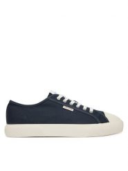 Calvin Klein Trampki Vulc Laceup Cv HM0HM02121 Granatowy. Niebieskie trampki męskie Calvin Klein, bez wzorów, z materiału, bez zapięcia. Za 329.99 zł.