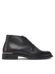 Tommy Hilfiger Trzewiki Core Rwb Hilfiger Lth L Boot FM0FM04804 Czarny. Czarne botki męskie Tommy Hilfiger, bez wzorów, ze skóry, bez obcasa, bez zapięcia. Za 469.99 zł.
