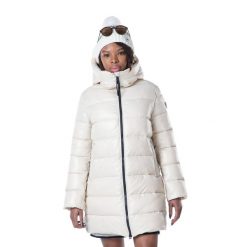Płaszcz puchowy damski Rossignol Shiny Parka. Brązowe parki damskie Rossignol, xs, bez wzorów, z puchu, bez kołnierzyka, bez kaptura. W wyprzedaży za 1,020.00 zł.