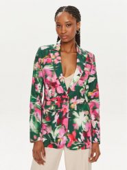 Morgan Marynarka 241-VOCHA.F Zielony Regular Fit. Zielone marynarki i żakiety damskie Morgan, bez wzorów, z bawełny, bez kołnierzyka, bez ramiączek. Za 499.99 zł.
