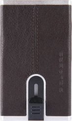 Piquadro Piquadro, Piquadro, Leather Card Holder, Square Sliding System, Brown, Unisex Unisex. Brązowe portfele damskie Piquadro. Za 226.81 zł.