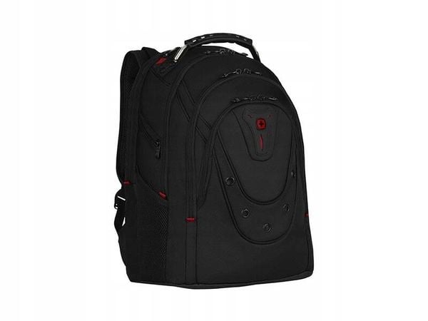 Plecak codzienny miejski Ibex Ballistic Deluxe. Czarne plecaki męskie Wenger, bez wzorów, z materiału, biznesowe. Za 550.99 zł.