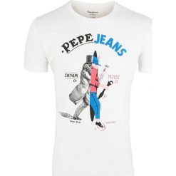 T-shirt Pepe Jeans. T-shirty męskie Pepe Jeans, m, bez wzorów, z jeansu, bez kołnierzyka, bez ramiączek. Za 39.00 zł.