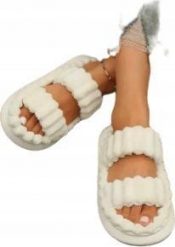 Kapcie Modne Klapki Damskie Wygodne Miękkie Pluszowe Rozmiar 40-41 Białe. Białe klapki damskie Pan i Pani Gadżet, bez wzorów, bez obcasa, bez zapięcia. Za 39.00 zł.