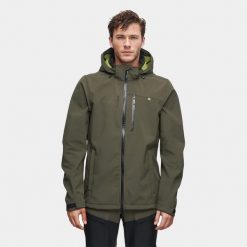 Kurtka softshell męska trekkingowa Alpinus Roignais. Zielone kurtki męskie Alpinus, m, bez wzorów, z softshellu, bez kaptura, trekkingowe. Za 399.00 zł.