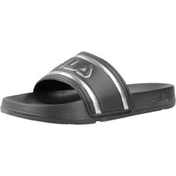 Klapki damskie Fila Morro Bay Logo. Czarne klapki damskie Fila, bez wzorów, z syntetyku, sportowe, bez obcasa, bez zapięcia. Za 79.00 zł.