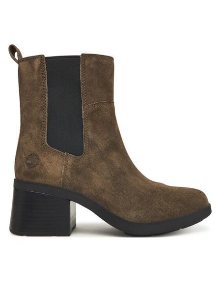 Timberland Botki Bellevaux TB0A424XA2D1 Brązowy. Brązowe botki damskie Timberland, bez wzorów, ze skóry, bez obcasa, na słupku, bez zapięcia. Za 659.99 zł.