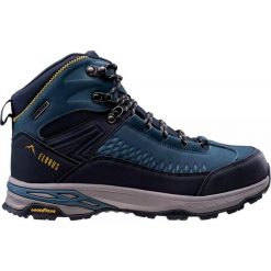 Buty trekkingowe męskie Elbrus Engen MID WP GR. Niebieskie trekkingi męskie ELBRUS, bez zapięcia. Za 579.30 zł.