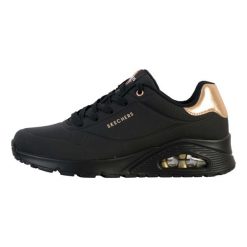 Buty na co dzień damskie SKECHERS UNO sneakersy. Czarne obuwie sportowe damskie Skechers, bez wzorów, z syntetyku, bez zapięcia, trekkingowe, Skechers Sport. W wyprzedaży za 352.40 zł.