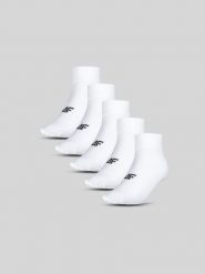 4F Skarpetki krótkie (5-pack) damskie - białe 39-42. Białe skarpetki damskie 4F, bez wzorów, z bawełny. Za 59.99 zł.