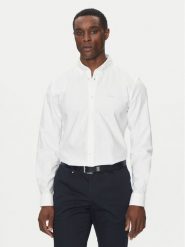 BOSS Koszula H-Roan 50521996 Biały Slim Fit. Białe koszule męskie Boss, m, bez wzorów, z bawełny, biznesowe, bez kołnierzyka, bez ramiączek. Za 339.99 zł.