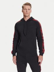 HUGO Bluza Liam 50540921 Czarny Regular Fit. Czarne bluzy męskie Hugo, m, bez wzorów, z bawełny, bez ramiączek, bez kaptura. Za 419.99 zł.
