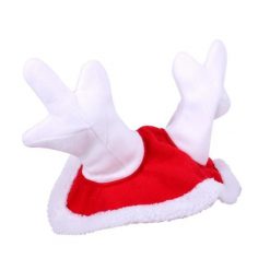 Czapka renifera - święta QHP. Czerwone czapki damskie QHP, bez wzorów, z futra, wizytowe. Za 103.00 zł.