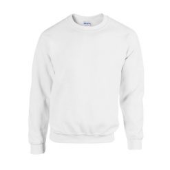 Bluza Rozpinana Unisex Dla Dorosłych Z Grubej Mieszanki Bawełny. Białe bluzy męskie GILDAN, m, bez wzorów, z bawełny, bez ramiączek, bez kaptura. Za 87.99 zł.