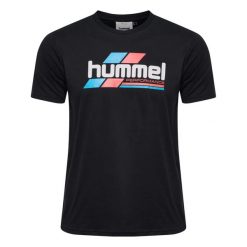 Koszulka Hummel Pulse Graphic. Czarne koszulki sportowe męskie Hummel, m, bez wzorów, bez ramiączek. Za 155.50 zł.