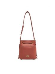 PINKO Torebka SECCHIELLO MINI 104303 A29Q L84Q Brązowy. Brązowe torebki do ręki damskie Pinko, bez wzorów, ze skóry, bez dodatków. Za 669.99 zł.