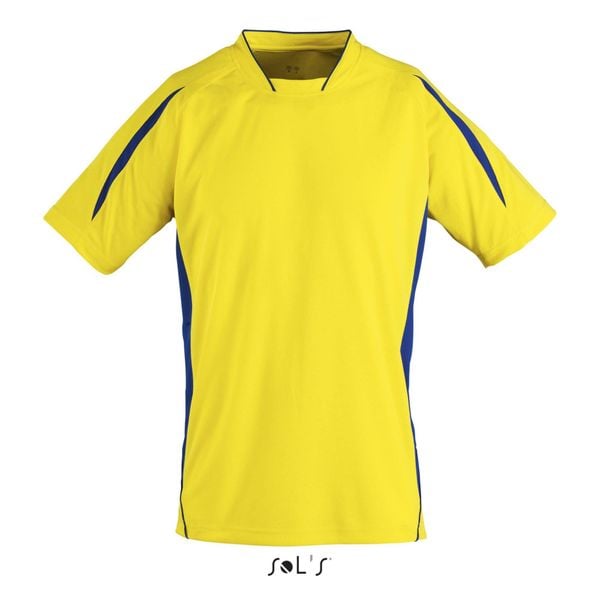 Koszulka Sol's Maracana 2 Ssl. Niebieskie bluzki damskie SOL'S, s, bez wzorów, sportowe, bez kołnierzyka, bez ramiączek. Za 132.50 zł.