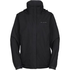 Damska kurtka wodoodporna VAUDE Escape Light. Czarne kurtki sportowe damskie Vaude, na wiosnę, s, bez wzorów, z materiału, bez ramiączek, bez kaptura, trekkingowe. Za 505.95 zł.