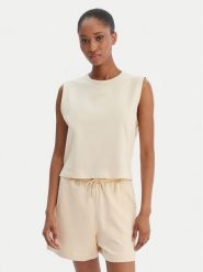 Reebok Top Erica RK25499CCW Beżowy Relaxed Fit. Brązowe topy damskie Reebok, xl, bez wzorów, z bawełny, bez kołnierzyka, bez ramiączek. Za 69.99 zł.