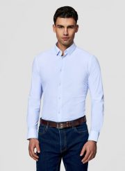 PAKO LORENTE - Dzianinowa koszula męska w pepitkę. Niebieskie koszule męskie Pako Lorente, l, bez wzorów, z dzianiny, bez kołnierzyka, bez ramiączek. Za 299.99 zł.