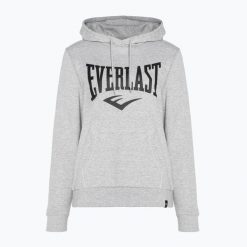 Bluza damska Everlast Taylor. Szare bluzy damskie EVERLAST, s, bez wzorów, z bawełny, sportowe, bez ramiączek, z kapturem. Za 260.70 zł.