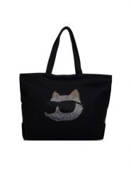 KARL LAGERFELD Torebka B4W50028 Czarny. Czarne shopperki damskie KARL LAGERFELD, bez wzorów, z materiału, bez dodatków. Za 389.99 zł.
