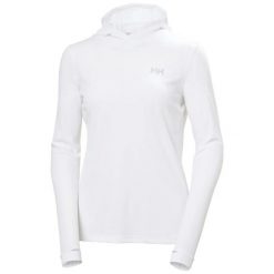 Bluza damska z kapturem Helly Hansen Lifa Active Solen. Białe bluzy damskie Helly Hansen, l, bez wzorów, z materiału, bez ramiączek, z kapturem. Za 404.50 zł.