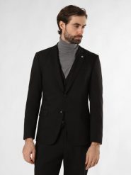 Strellson marynarka od garnituru modułowego Mężczyźni Super Slim Fit czarny, 50. Czarne garnitury męskie Strellson, m, bez wzorów, z materiału, bez kołnierzyka, bez ramiączek. Za 1,199.95 zł.