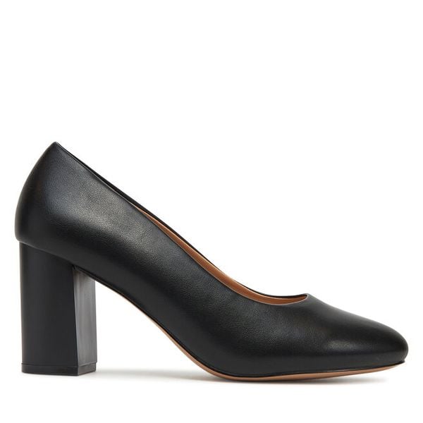 Czółenka Clara Barson. Czarne czółenka damskie Clara Barson, bez wzorów, bez obcasa, bez zapięcia. Za 83.99 zł.