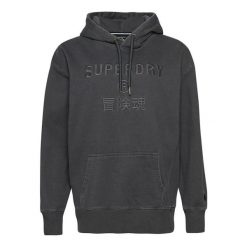 Bluza sportowa damska Superdry Code CL Garment Dye Os Hood. Szare bluzy damskie Superdry, l, bez wzorów, z bawełny, sportowe, bez ramiączek, bez kaptura. Za 228.00 zł.