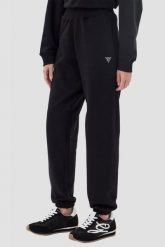 GUESS Czarne damskie spodnie dresowe Primula, Rozmiar M. Czarne spodnie dresowe damskie Guess, z aplikacjami, z dresówki. W wyprzedaży za 217.99 zł.