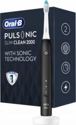 Szczoteczka Oral-B Pulsonic Slim Clean 2000 Black. Czarne szczoteczki elektryczne Oral-B. Za 220.99 zł.