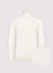 PAKO LORENTE - Golf męski w białym kolorze. Białe swetry męskie Pako Lorente, na jesień, m, bez wzorów, z nylonu, bez kołnierzyka, bez ramiączek. Za 119.99 zł.