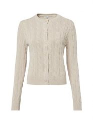 Marie Lund Kardigan Kobiety Bawełna beżowy, L. Brązowe kardigany damskie Marie Lund, l, bez wzorów, z bawełny, bez kołnierzyka. Za 249.95 zł.