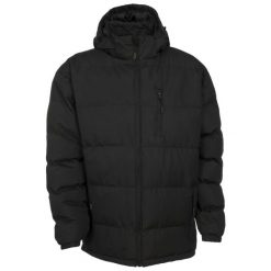Kurtka Pikowana Męska. Czarne kurtki męskie Trespass, m, bez wzorów, z materiału, z kapturem. Za 264.99 zł.