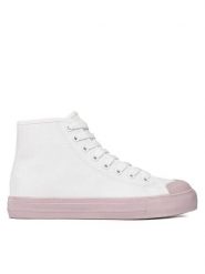 Jenny Fairy Trampki WSK1334-40 Biały. Białe trampki i tenisówki damskie Jenny Fairy, bez wzorów, z materiału, bez zapięcia. Za 89.99 zł.