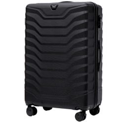Walizka duża Wings PEAFOWL 2.0 28" BLACK. Czarne walizki damskie Wings, bez wzorów, z materiału, duże. Za 259.90 zł.