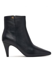 MICHAEL Michael Kors Botki Daniela Heeled 40F6DNME5L Czarny. Czarne botki damskie MICHAEL Michael Kors, bez wzorów, ze skóry, bez obcasa, na szpilce, bez zapięcia. Za 879.99 zł.
