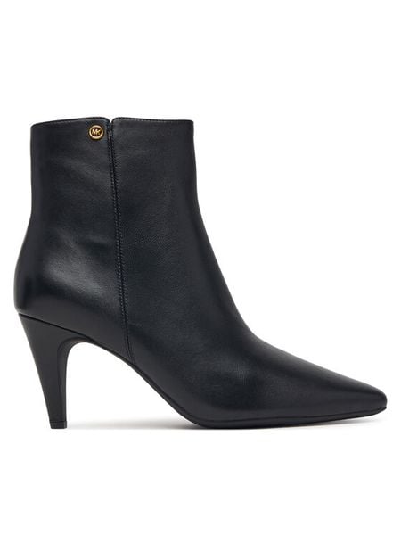 MICHAEL Michael Kors Botki Daniela Heeled 40F6DNME5L Czarny. Czarne botki damskie MICHAEL Michael Kors, bez wzorów, ze skóry, bez obcasa, na szpilce, bez zapięcia. Za 879.99 zł.